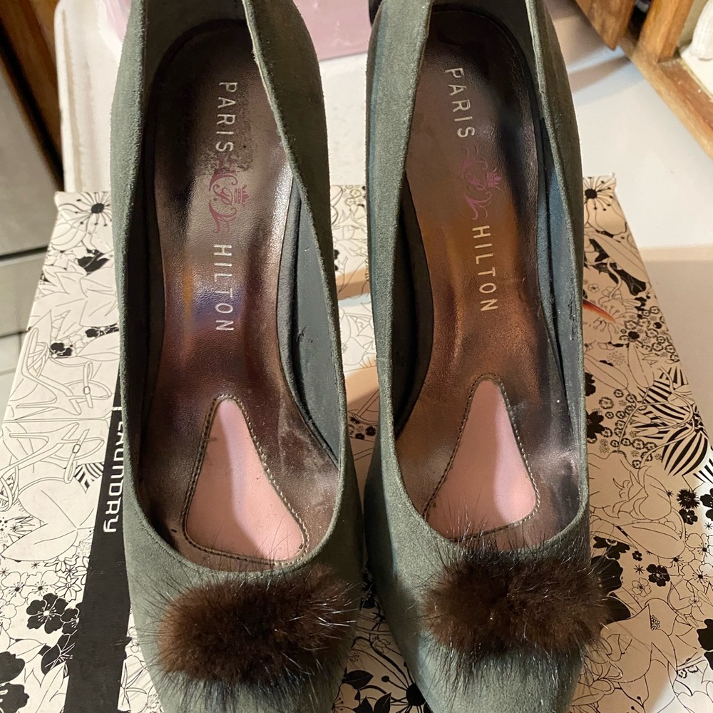Paris Hilton high heel shoes